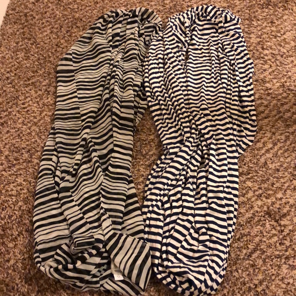 Calvin Klein striped scarves